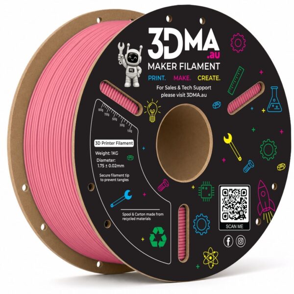 3DMA Matte PETG 3D Printer Filament 1.75mm 1kg - Pink